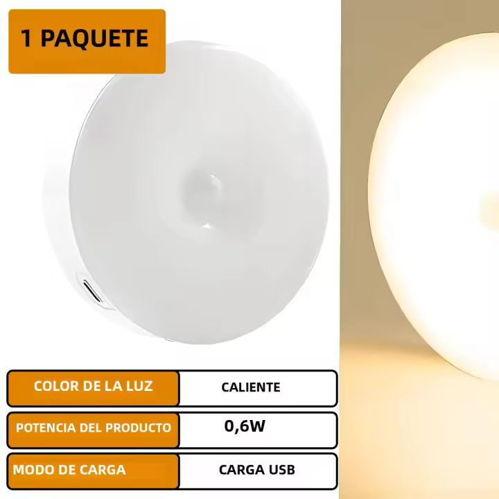 Lámpara Nocturna LED Con Sensor De Movimiento Sensor Digital Y Adhesión Magnética Sin Cable Protección Ocular Para El Uso En Emergencias - 1
