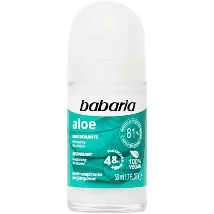 Babaria Desodorante Roll-On Aloe Vera 50Ml Protección 48H - 1