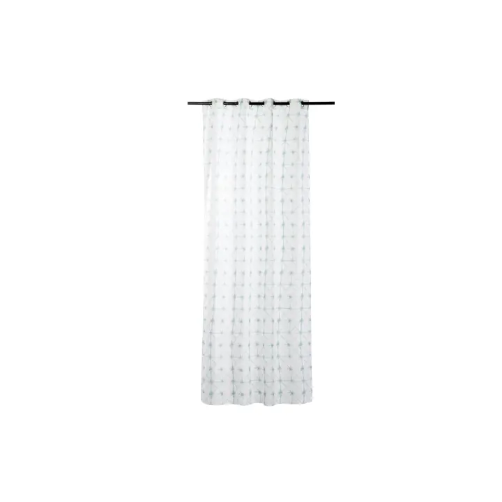 Adda Home Visillo Lino Formas Geométricas 140x270 Cm - Suave y Cómodo - 1