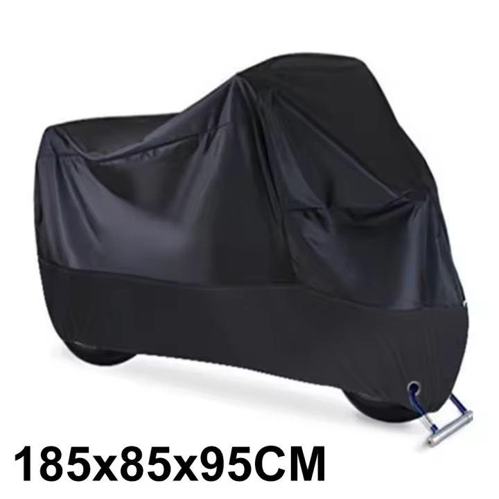 Cubierta Para Motocicleta Impermeable Y Antipolvo Protección UV De Todas Las Estaciones 190T Tejido Resistente Al Desgaste Para Motocicleta Y Scooter - 1