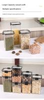 Contenedores De Almacenamiento De Alimentos Transparentes Tapa Airtight Cajas De Plástico Pilaables Para La Cocina - details 6
