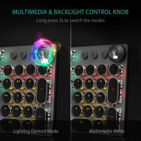 Teclado Mecánico AULA F2088 Retro Punk Con Teclas Redondas Para Gaming Compatible Con PC Laptop Tablet 104 Teclas Cableado RGB Retroiluminación - details 1