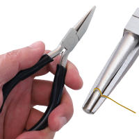 Aguja De Plegar Alambre Con Anillo 5'' Herramienta De Precisión Para El Arte De Joyería DIY Proyectos De Ocio Material De Acero Carbono Tamaño 4.9 Pulgadas Color Rosa - details 2