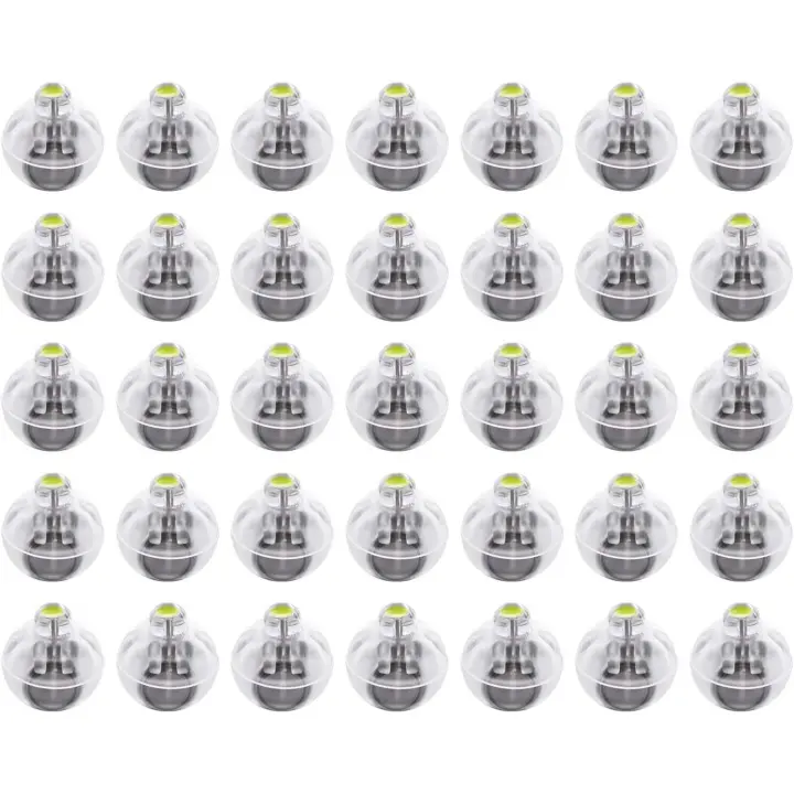 50 piezas de mini globos de luces LED, luces de papel, lámpara de bola de luz para decoraciones de fiesta de Navidad - 1