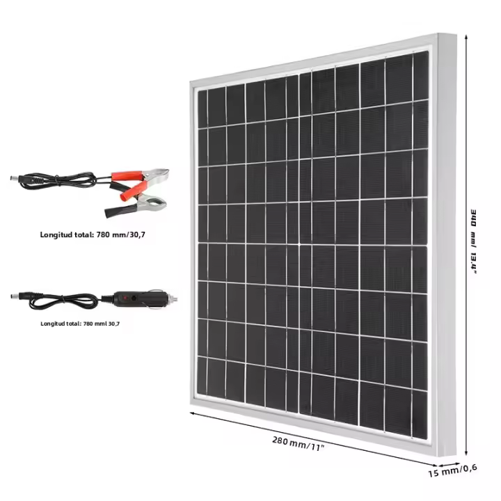Kit De Panel Solar 300W 18V PET Marco De Aluminio Solo Recargable Portátil Para Uso Exterior Banco De Energía Para Móvil - 1