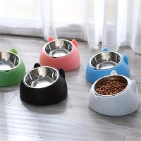 Tazón De Alimentos Para Gatos Y Perros De Acero Inoxidable Creativo Y Encantador Inclinado Para Mascotas Alimentos Y Bebidas Para Gatos Y Perros - details 1
