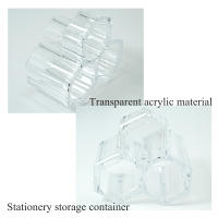 Porta Lápices De Labios Organizador De Maquillaje Transparente Soporte De Escritorio Caja De Almacenamiento De Cosméticos Acrílica Para El Hogar Y La Oficina - details 5