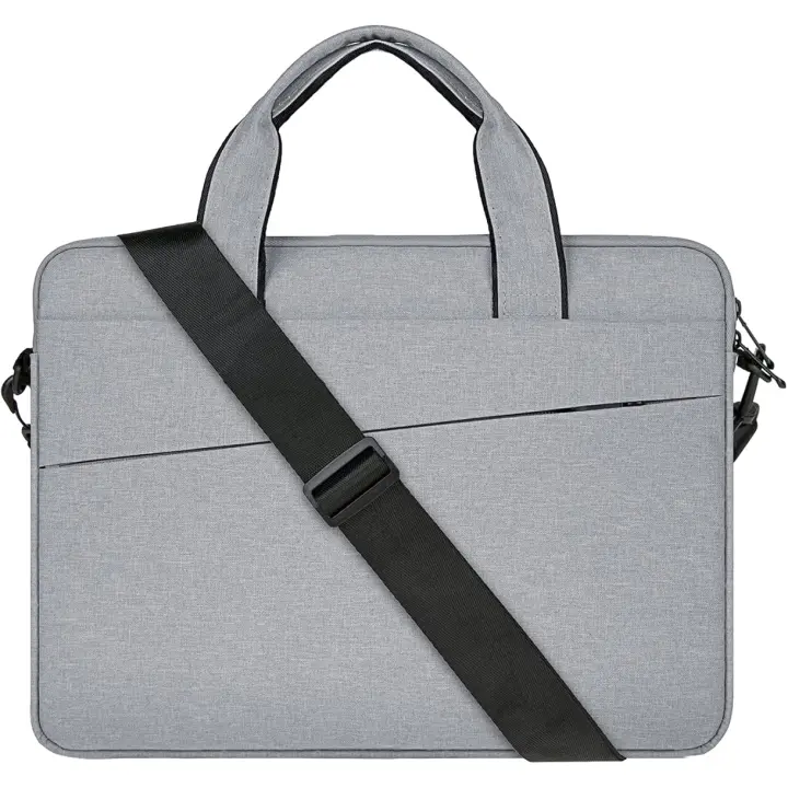 Set of 1 13-Inch Nylon Laptop Bag, Crossbody Business Satchel with Padding, Dropproof Design - 1