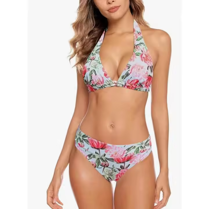Bikini Mujer Conjuntos Brasileño Sexy Tanga Mujer Playa Ropa de Baño Traje de Baño Sexy Bañador de Baño. Talla XL - 1