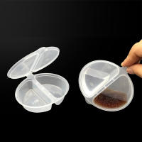 10PCS Copas De Salsa Desechables De Plástico 50/100ml Caja De Alimentos Tapa De Pintura Paleta Reutilizable Para Cocina Condimentos - details 4