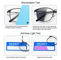 Gafas Anti Luz Azul Fotocromáticas UV400 Para Hombres Y Mujeres Lentes Anti Radiación Para Computadora Y Juego Gafas De Sol - details 4