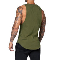 Nueva Llegada De Camiseta De Hombre Para Entrenamiento Ropa De Levantamiento De Pesas Singlet Sin Mangas Deporte Camiseta De Vestido - details 9