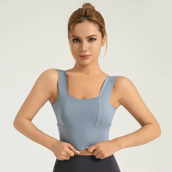Tirantes anchos, sujetador deportivo antigolpes y antiflacidez, sujetador deportivo push-up para correr y fitness - 1