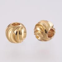 200pcs De Cuentas De Espaciador De Latón 18K Plateado Redondas Con Agujero De 1.6mm Para Joyería De Moda - details 1