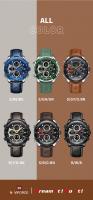 Reloj Deportivo NAVIFORCE NF9197 Para Hombres Con Pantalla Dual Luminosa Resistente Al Agua Cuero Genuino Reloj De Cuarzo - details 13