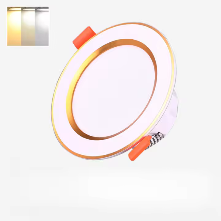 Lámpara LED Recubierta De Tres Tonos Dimmable 5W 7W 9W 12W 15W 110/220V Luz De Bajo Techo Para Foyer Material De Aluminio - 1