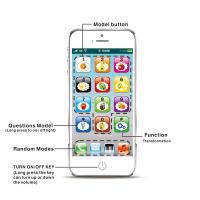 Teléfono De Juego Educativo Para Niños Simulación Interactiva Con Números Y Frutas 12 Teclas Educativas Fomenta Habilidades Cognitivas Material ABS Apto Para 3-6 Años - details 9