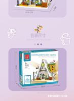 MORK Kit De Bloques De Construcción De Arquitectura Modular 1413pcs Modelo De Tienda De Flores Y Callejón Para Niños Juguetes Educativos Regalos Para Niños De 6 a 12 Años Y Adolescentes - details 10