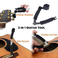 Herramienta De Ajuste De Guitarra 3 En 1 Corte De Cuerdas Girador De Cuerdas Retirador De Clavijas Y Abrazadera Para Guitarra Banjo Y Mandolina - details 1