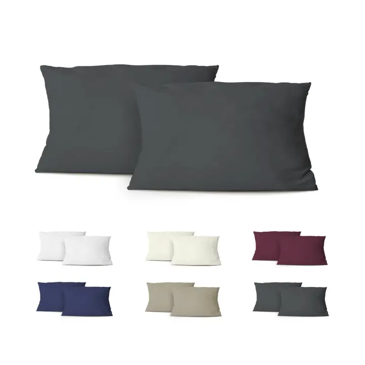 Juego de 2 Fundas Cojin para Cama - Funda Cojin forma de Sobre, Poliéster Transpirable y Suave, Sin Cremallera. - 1