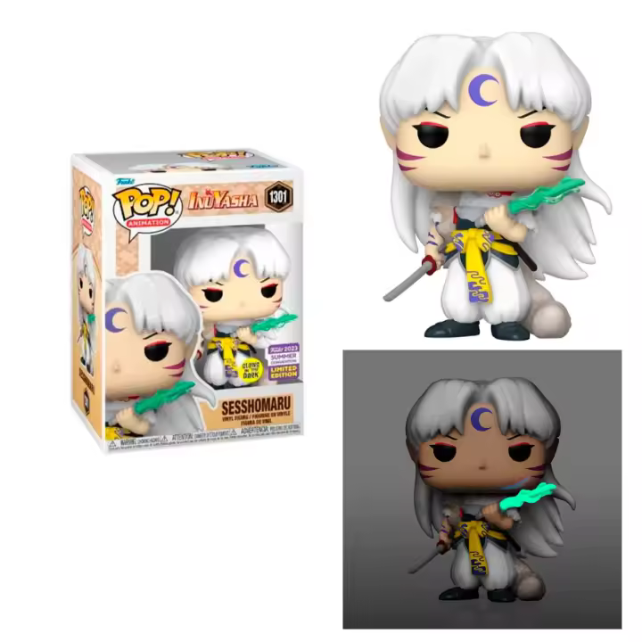 Funko Pop Sesshomaru Glows in the Dark 1301 Inuyasha Summer Convention 2023 Limited Edition     Figura - 1