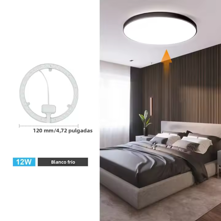 Luz De Techo LED Panel 220V Módulo Redondo De Reemplazo 12W 18W 24W 36W Para Iluminación De Techo Interior Luz LED De Tablero - 1