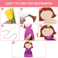 Kit De Costura De Piel De Manta Para Niños 8 Piezas Set De Manualidades DIY Animales Divertidos Con Instrucciones Para Niños De 3 a 12 Años - details 6