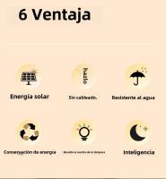 Lámpara De Pared Solar Impermeable Para Jardín Y Exterior 1/2/6 Piezas Iluminación Fuerte Spotlight Instalación Auto Contenedora LED VENUSWING - details 5