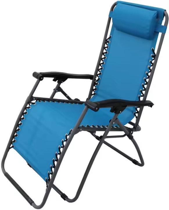 Tumbona de Jardín Plegable y Reclinable , Hamaca con Cojín Cómoda y Resistente para Terraza, Camping y Patio . - 1