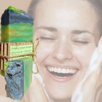 Jabón Artesanal Natural de Aguacate. Regenerador, Hidratante, Pieles con Eccemas. Hecho a mano en España. Pumarshop Cinnia Natura. - details 2