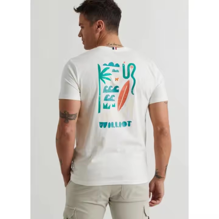Camiseta Washed Summer Elements Blanco Williot - 1