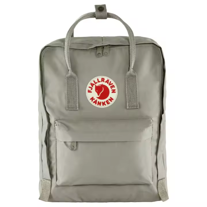 Mochila Gris Fjallraven Kanken Fog 16L Resistente y Versátil - 1