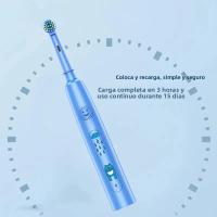Cepillo De Dientes Eléctrico Rotativo Para Adultos Con Cerdas Suaves 5 Modos De Limpieza Recargable Por USB Y 4/8 Cabezas De Reemplazo - details 2