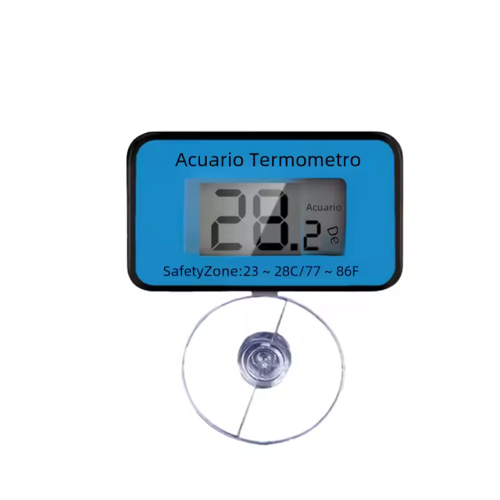 Termómetro Digital LCD Para Acuario Con Probar Y Absorbedor De Ventana Medidor De Temperatura Para Tanque De Peces Electrónico - 1