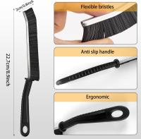 Crevice Cleaning Brush,3 PCS Bathroom, Toilet, Kitchen, Window Door Groove and Crevice Deep Cleaner Brush,Multifunctional Gap Cleaning Tool - details 3
