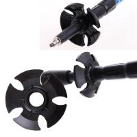 Bastón De Caminar Negro Nórdico Telescópico Alpenstock Para Senderismo Accesorios De Escalada Pala De Neveón Material De Manija De Goma - details 3
