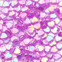 100pcs Bolas De Acrílico Corazón AB Color Transparentes 8mm Para Fabricación De Joyas Collares Pulseras Accesorios DIY - details 9