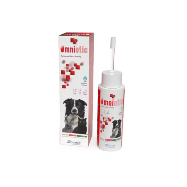 OMNIOTIC 120 ml solución limpiadora de oídos para gatos, perros y conejos Hifarmax - 1