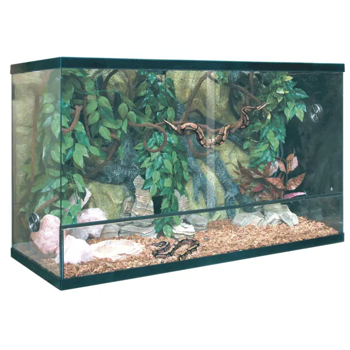 Terrario REPTI-SELVA CRISTAL TRS180- REPTI-SELVA  negro Reptiles 45x40x100cm - 1