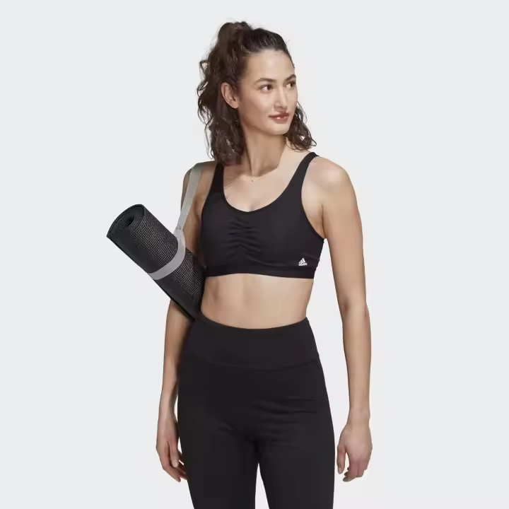 Adidas sujetador deportivo para mujer ajustable - Sujetador Coreessentials Medium-Support para running u otros deportes - 1