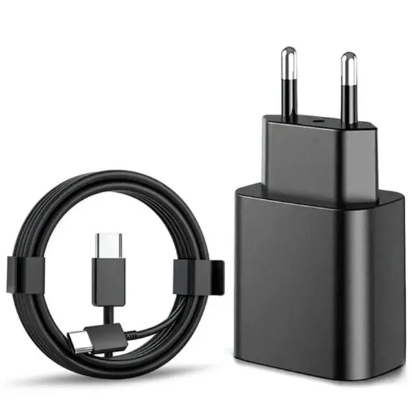 Cargador 45W para Samsung USB-C + 2M USB C Cable Negro - 1