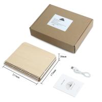 Lámpara De Mesa Recargable USB 3D Madera Plegable LED Luz Nocturna De Libro Con 3 / 5 Colores De Iluminación Decoración Para Dormitorio Y Sala De Estar - details 10