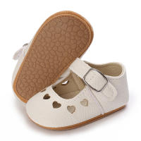 Zapatos Para Bebé Recién Nacidos Niñas Clásicos Corazón De Goma Antideslizante PU Vestido Primera Caminadora Zapatos De Cuna - details 56