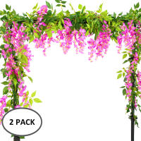 2pcs Guirnalda De Flores Artificiales De Lirio De Mar 1.8m Hojas De Hiedra Rattan Cadena Flores De Seda Plantas Falsas Para Decoración De Hogar Y Eventos - details 4