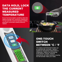 HABOTEST HT691 Termómetro De Leer Instantáneo Para Carne Y Cocina Termómetro De Proa Para Barbacoa Asado Res Freído Profundo - details 11