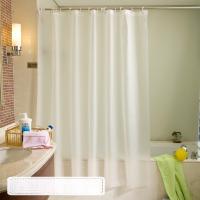 Cortina De Baño Impermeable Y Antimoho En Color Sólido Cortina De Ducha Térmica Para Habitación De Baño Material De Tela - details 4