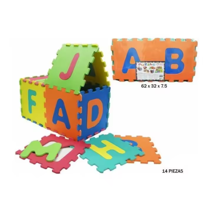 PUZZLE GOMA EVA 14 PIEZAS 30X30CM DE RAMA TRITTON - 1