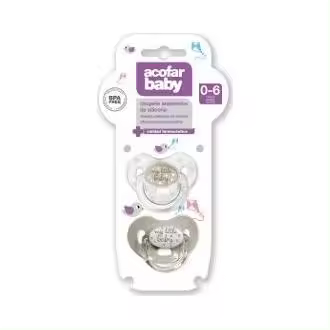 Acofar Acofarbaby Chupete Silicona Azul 0-6M - 1