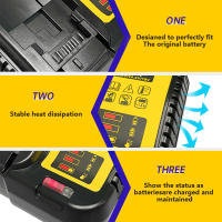 Cargador De Batería Eléctrico Goddess Para Herramientas Originales DeWalt 10.8V 14.4V 20V Con Pantalla LED Accesorio De Carga - details 3