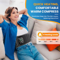 Cinturón de cintura con compresa caliente y masaje con airbag, multifuncional, horizontal, terapia de compresión, masajeador de cintura, novedad de 2025 - details 7